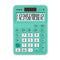 Casio Calculadora de 12 Digitos | Portátil | Batería Solar | Verde