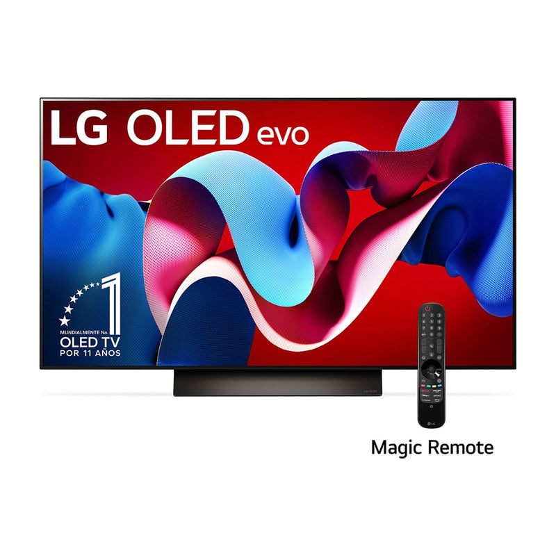 LG OLED65C4 Televisor OLED Evo Ultra HD 4K Cinema HDR Smart de 65 | Procesador a9 Gen 7 AI | Brightness Booster | AI Sound Pro | Dolby Vision Atmos