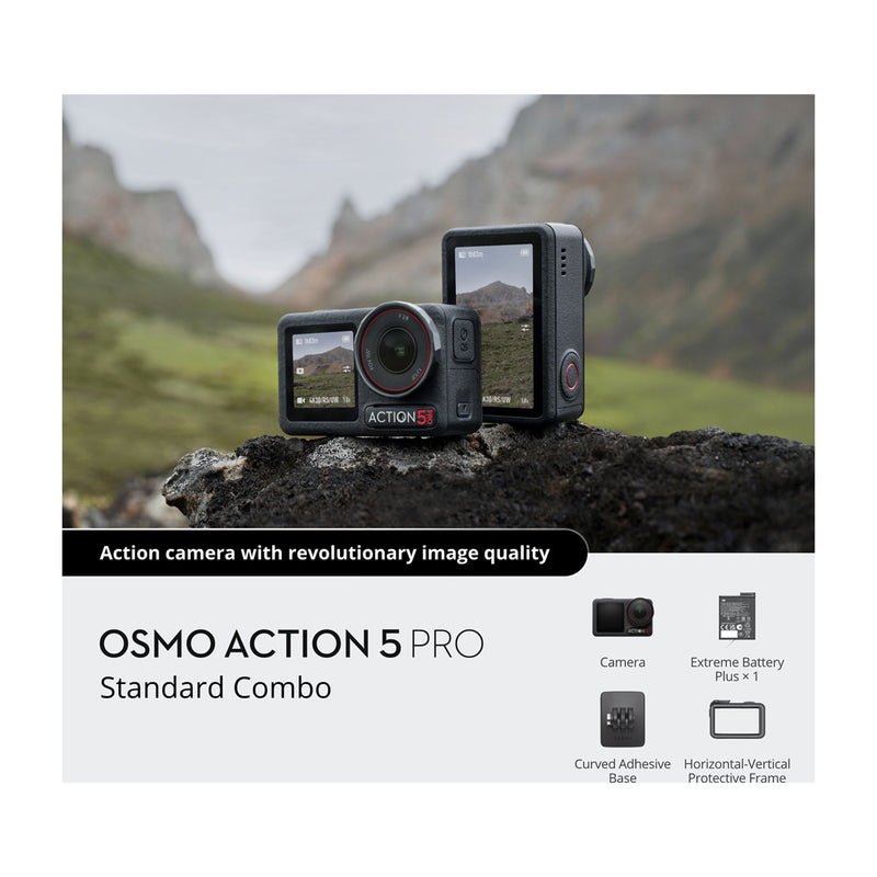 DJI Osmo Action 5 Pro Standard Cámara de Acción | Video 4K | Doble Pantalla | HorizonSteady | Slow Motion