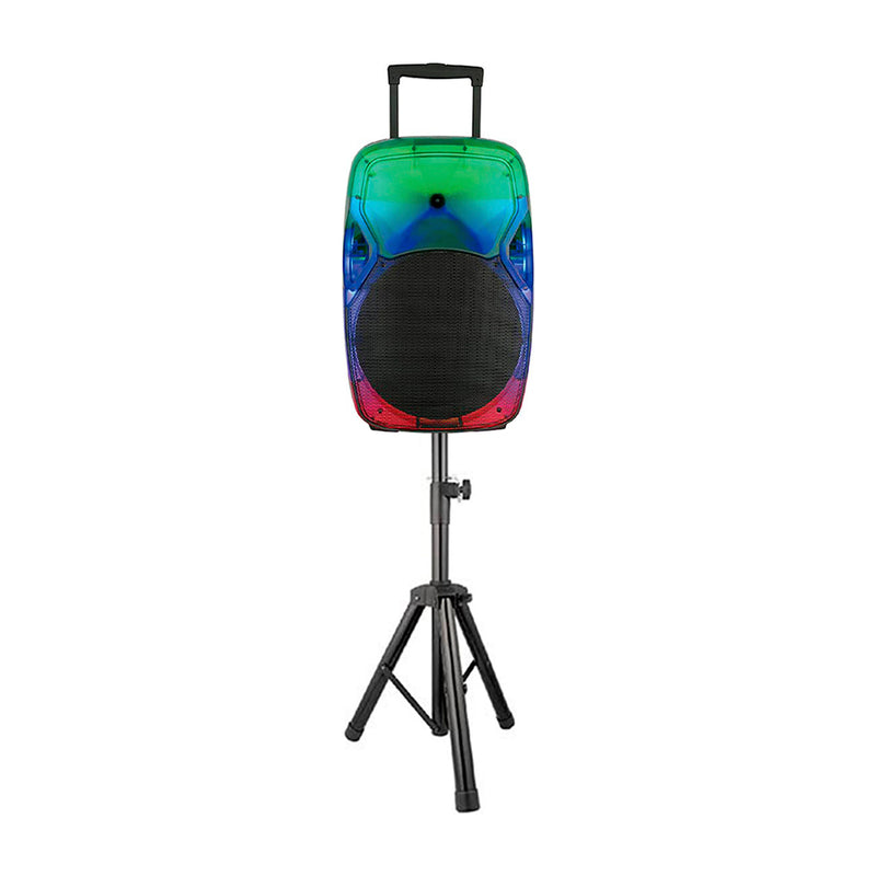 Sankey Equipo de Sonido | Karaoke | Luces LED | Bluetooth | Función TWS | Amplificador | Incluye Trípode