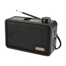 Sankey Radio Portátil | Sintonización FM | Correa Portable | Bluetooth | Negro