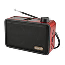 Sankey Radio Portátil | Sintonización FM | Correa Portable | Bluetooth | Rojo