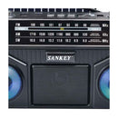 Sankey Radio Portátil | Sintonización FM | Asa Portable | Bluetooth | Negro