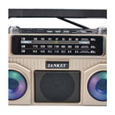 Sankey Radio Portátil | Sintonización FM | Asa Portable | Bluetooth | Dorado