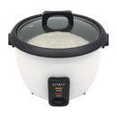 Sankey Olla Arrocera de 1.8L | Manijas Frescas al Tacto | Tapa de Vidrio | Interior Antiadherente | Blanco