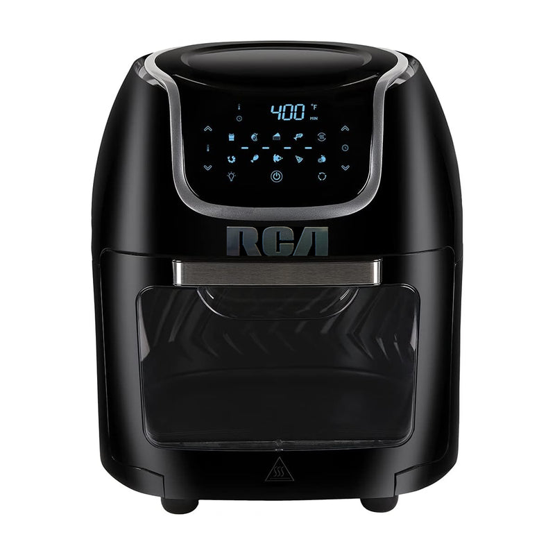 RCA Freidora de Aire Digital 7-en-1 | 12L | 8 Funciones | Control de Temperatura | Antiadherente | Negro