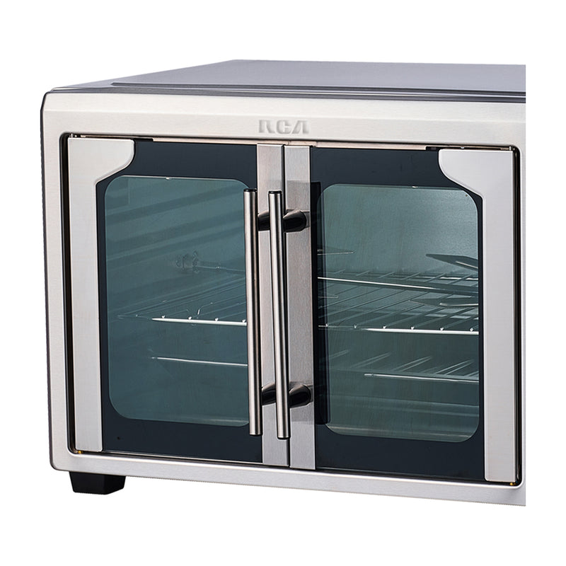 RCA Horno Eléctrico de 25L | Freidora de Aire | Convección | Estilo Francés | 1700W | Acero