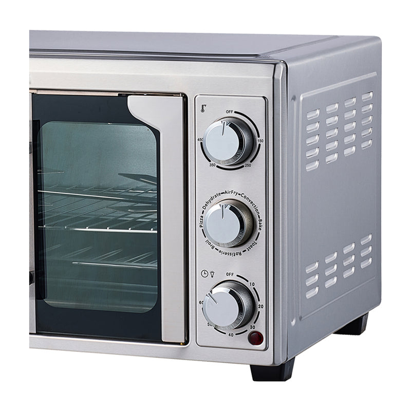 RCA Horno Eléctrico de 25L | Freidora de Aire | Convección | Estilo Francés | 1700W | Acero