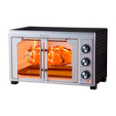 RCA Horno Eléctrico de 45L | Convección | Estilo Francés | Puerta de Vidrio | 1500W | Negro Plateado