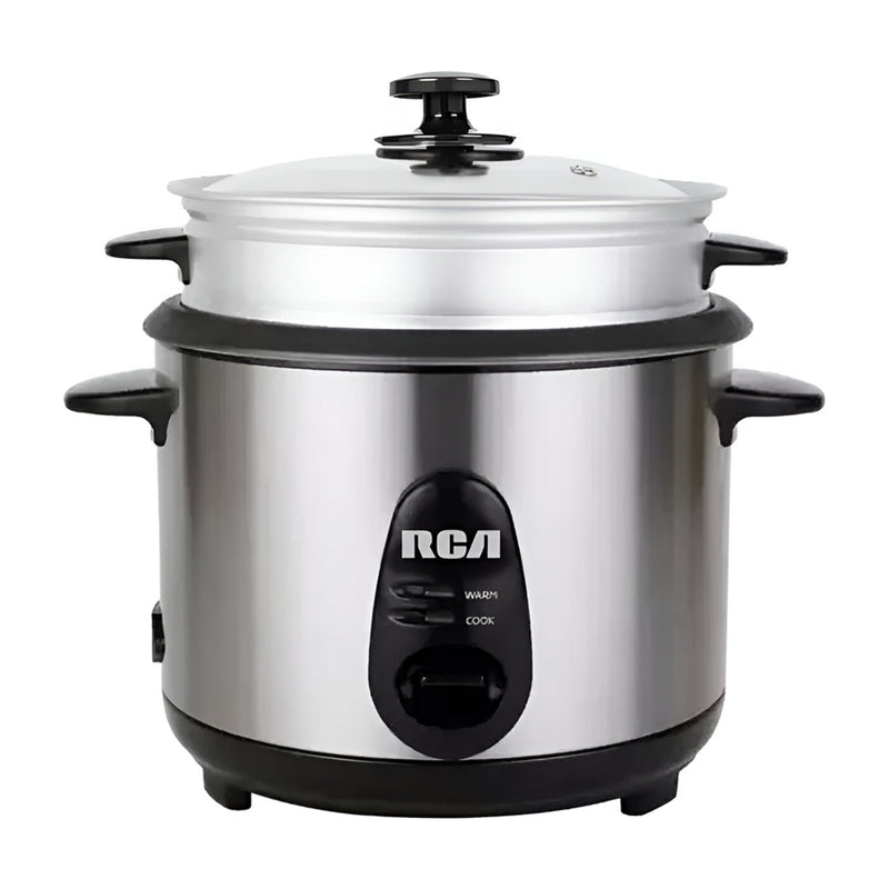 RCA Olla Arrocera de 4.7L | Interior Antiadherente Extraíble | Plateado