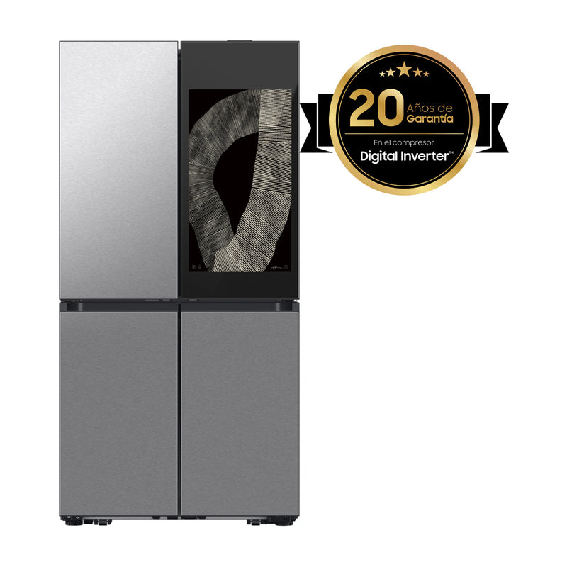 Samsung BESPOKE Refrigeradora French Door de 4 Puertas Digital Inverter | Family Hub | Triple Cooling | Dual Ice Maker | Beverage Center | 28.6p3