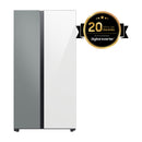 Samsung BESPOKE Refrigeradora Side By Side Digital Inverter | All Around Cooling | SpaceMax | Dual Ice Maker | 22.6p3 | Satin Gray Clean White