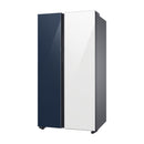 Samsung BESPOKE Refrigeradora Side By Side Digital Inverter | All Around Cooling | SpaceMax | AOD | Dual Ice Maker | Beverage Center | 22.6p3 | Clean Navy/White