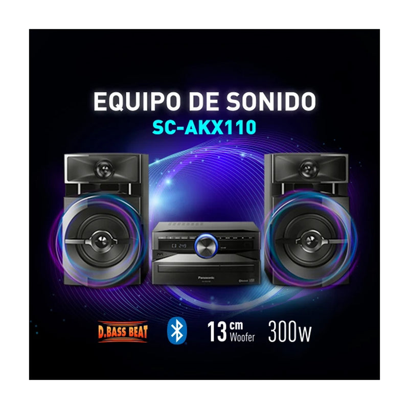 Panasonic Equipo de Sonido Minicomponente | 300W | Urban Audio | MAX Jukebox | Bluetooth