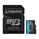 Kingston Memoria Micro SDXC de 128GB + Adaptador | UHS-I | V30 | U3 | Clase 10 | 170MB/s