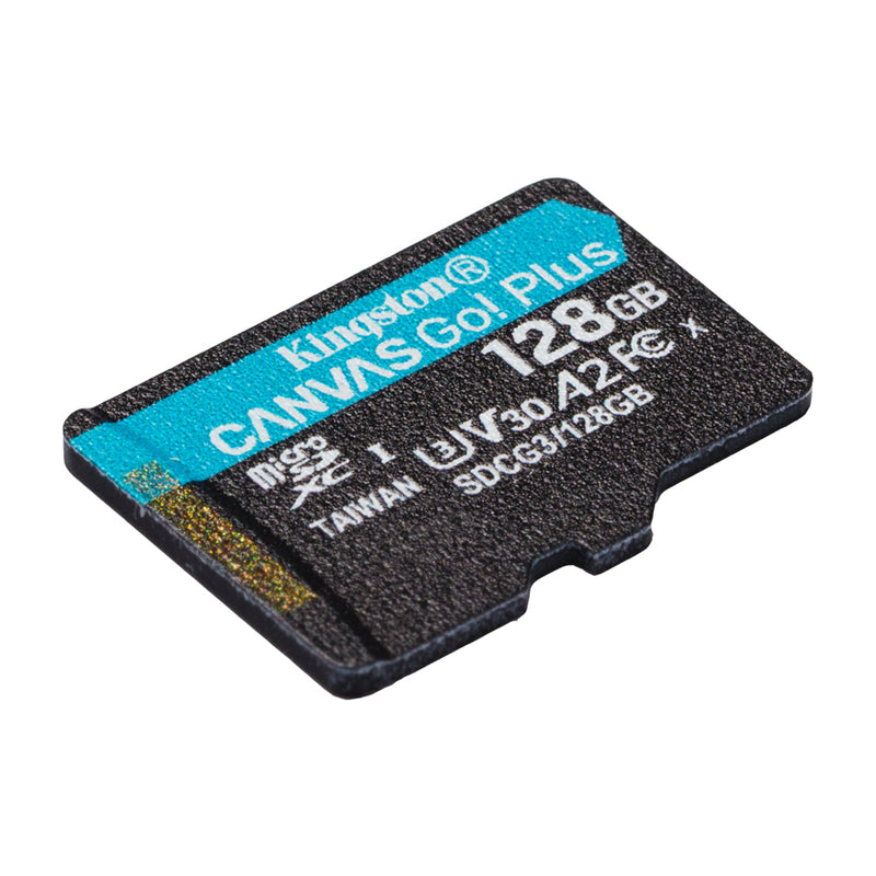 Kingston Memoria Micro SDXC de 128GB + Adaptador | UHS-I | V30 | U3 | Clase 10 | 170MB/s