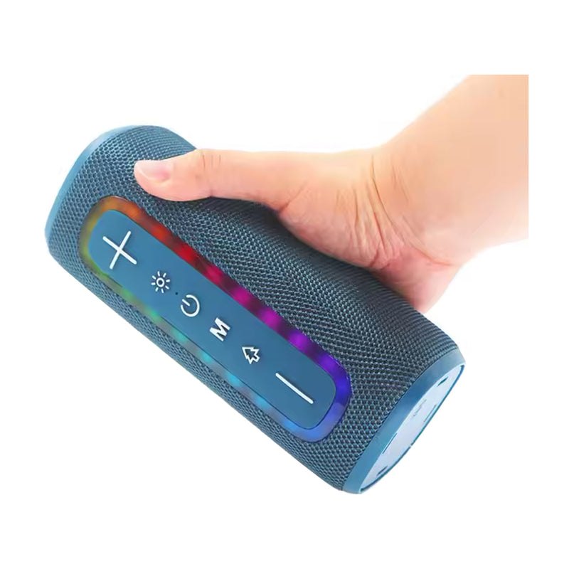 Sankey Bocina Portátil Bluetooth | Radio FM | Función TWS | Luces | Azul