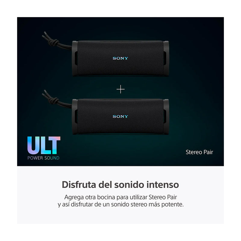 Sony ULT FIELD 1 Bocina Portátil Bluetooth Waterproof | ULT Bass | 12H | IP67 | Negro