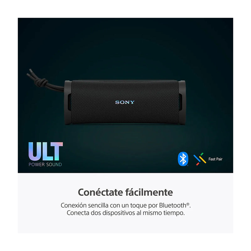 Sony ULT FIELD 1 Bocina Portátil Bluetooth Waterproof | ULT Bass | 12H | IP67 | Negro