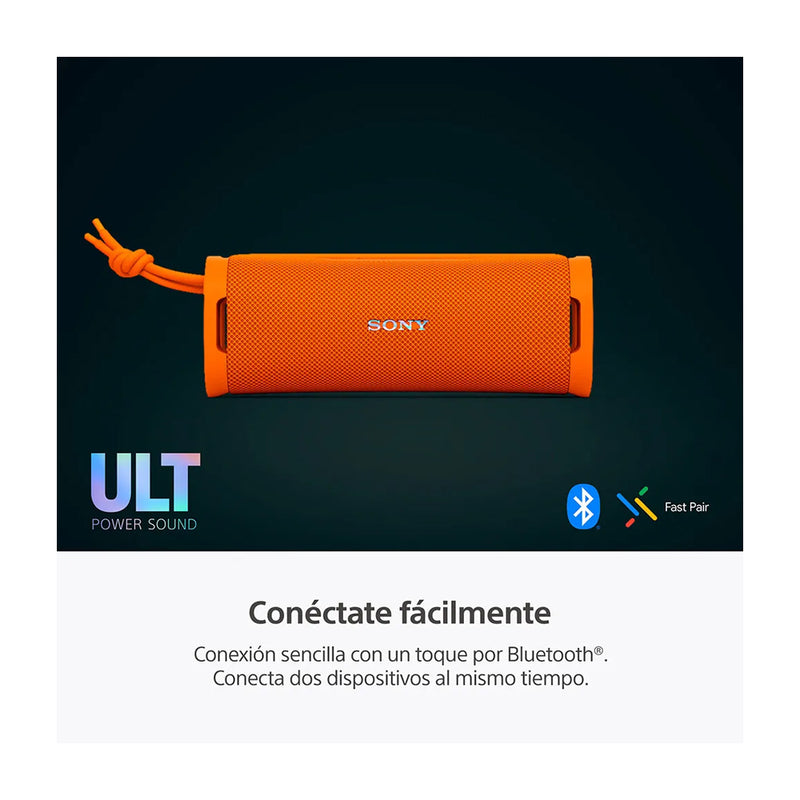 Sony ULT FIELD 1 Bocina Portátil Bluetooth Waterproof | ULT Bass | 12H | IP67 | Naranja