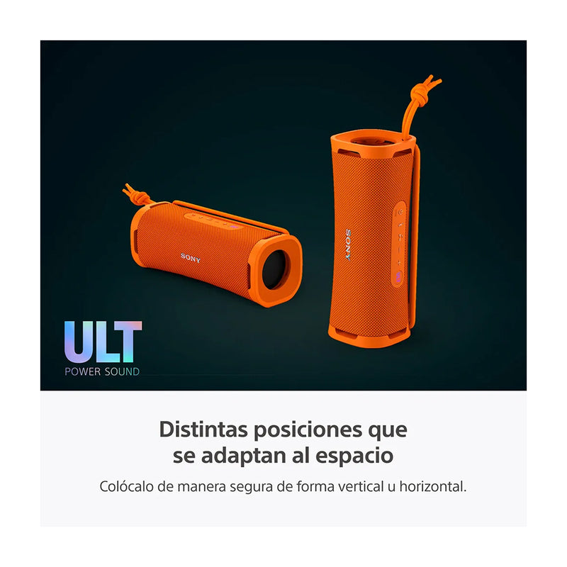 Sony ULT FIELD 1 Bocina Portátil Bluetooth Waterproof | ULT Bass | 12H | IP67 | Naranja