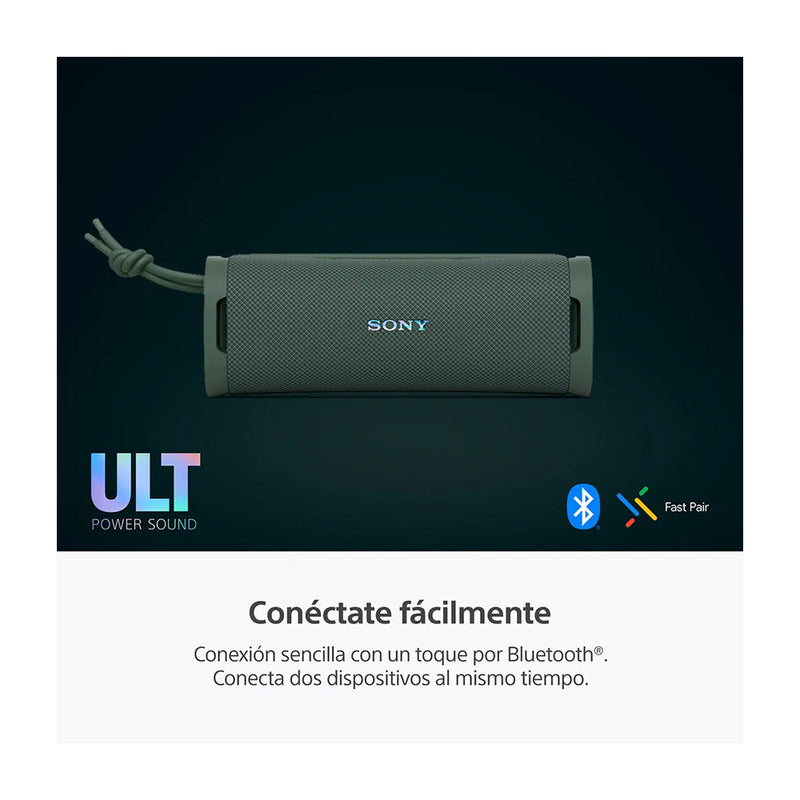 Sony ULT FIELD 1 Bocina Portátil Bluetooth Waterproof | ULT Bass | 12H | IP67 | Verde