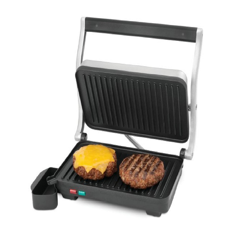 Sankey Sandwichera Panini Grill | Tapa Flotante Ajustable | 1000W | Negro Plateado