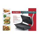 Sankey Sandwichera Panini Grill | Tapa Flotante Ajustable | 1000W | Negro Plateado