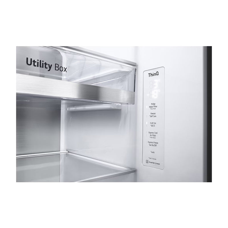 LG Refrigeradora Side By Side InstaView Door-In-Door Linear Inverter | ThinQ | Craft Ice | Linear/Door Cooling | Hygiene Fresh+ | UVNano | Dispensador de Agua y Hielo | 23.8p3