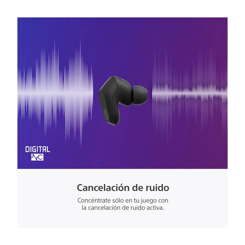 Sony INZONE Buds Gaming True Wireless Audífonos Inalámbricos Bluetooth | Active Noise Cancelling | Negro