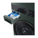 LG WashTower Torre de Lavado a Gas Inverter Direct Drive de Carga Frontal | TurboWash 360 | AI DD | AI ThinQ | 22kg | Verde