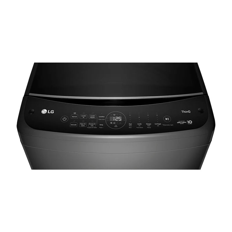 LG Lavadora Automática Inverter Direct Drive de Carga Superior | AI DD | 6 Motion DD | TurboWash 360 | 21kg | Negro