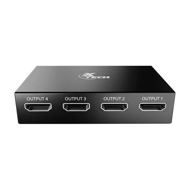 Xtech Splitter HDMI | 4 Puertos | Negro