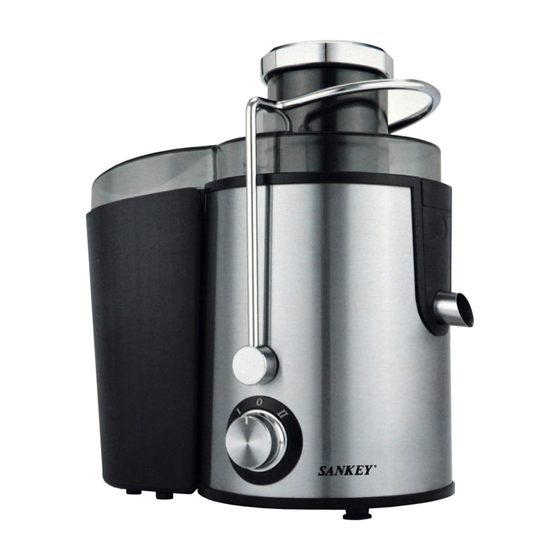 Sankey Extractor de Jugo | 0.5L | Alta Potencia | Colector de Pulpa | 600W | Negro Plateado