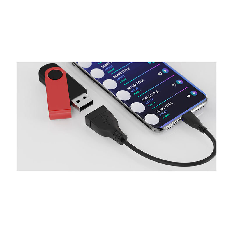 Xtech OTG Adaptador Micro USB a USB A | Negro