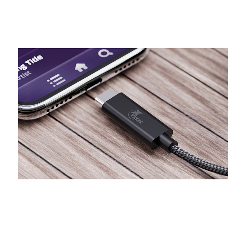 Xtech Adaptador para Audífonos USB C a 3.5mm | Negro