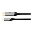 Xtech Cable USB C a HDMI | 1.82 Metros | Negro Plateado