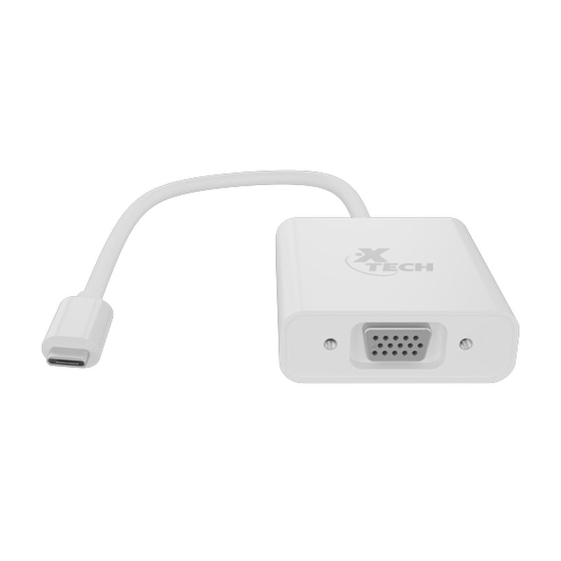 Xtech Adaptador USB C a VGA | Blanco