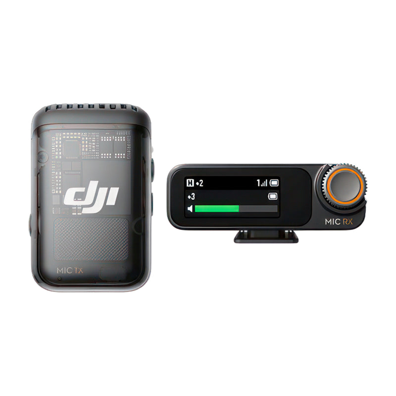 DJI Mic 2 Micrófono Inalámbrico | 1 Transmisor | 1 Receptor | Para Cámaras Profesionales, Smartphones, Tablets y Computadoras | Negro