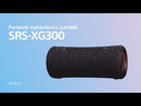 Sony XG300 Bocina Portátil Bluetooth Waterproof | Mega Bass | Luces | 25H | IP67 | Gris