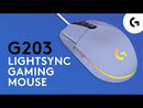 Logitech G203 Lightsync Mouse Gaming de Cable | RGB | 8000 DPI | Azul