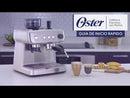 Oster Cafetera de 12 Tazas | Espresso y Capuccino |  Perfect Brew 15 Bares | Molino Integrado | Acero Inoxidable