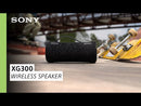 Sony XG300 Bocina Portátil Bluetooth Waterproof | Mega Bass | Luces | 25H | IP67 | Negro