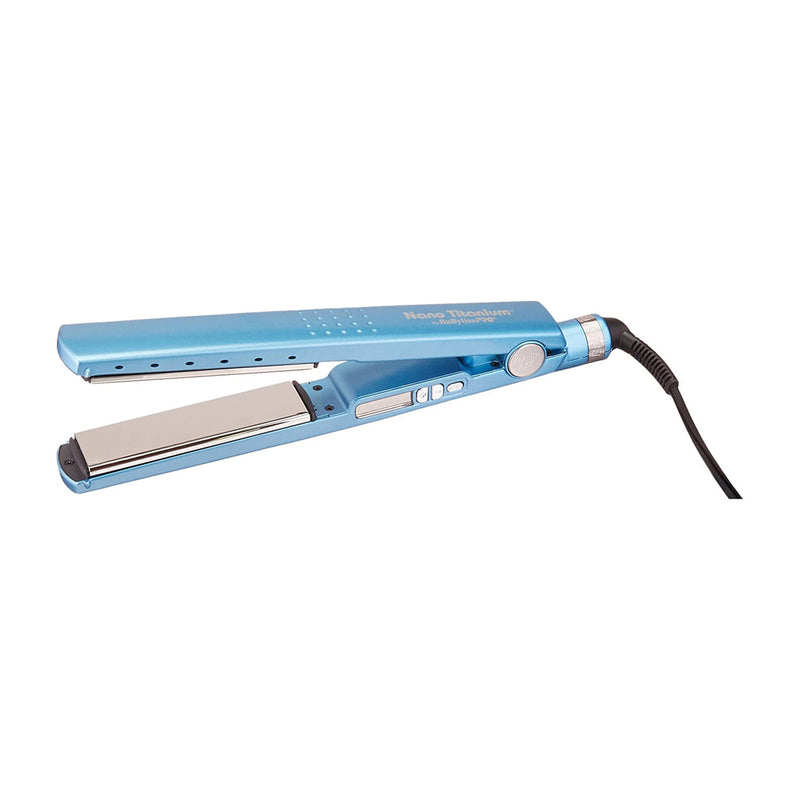 BaBylissPRO Combo de Planchas Alisadoras para el Cabello | Nano Titanium | Digital | 1.25" & 1.75" | Azul