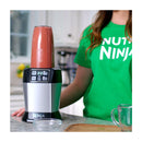 Ninja Nutri Ninja Licuadora / Extractor de Nutrientes | Auto-IQ | Función de Pulso | 1000W | 0.7L & 0.5L | Plateado Negro