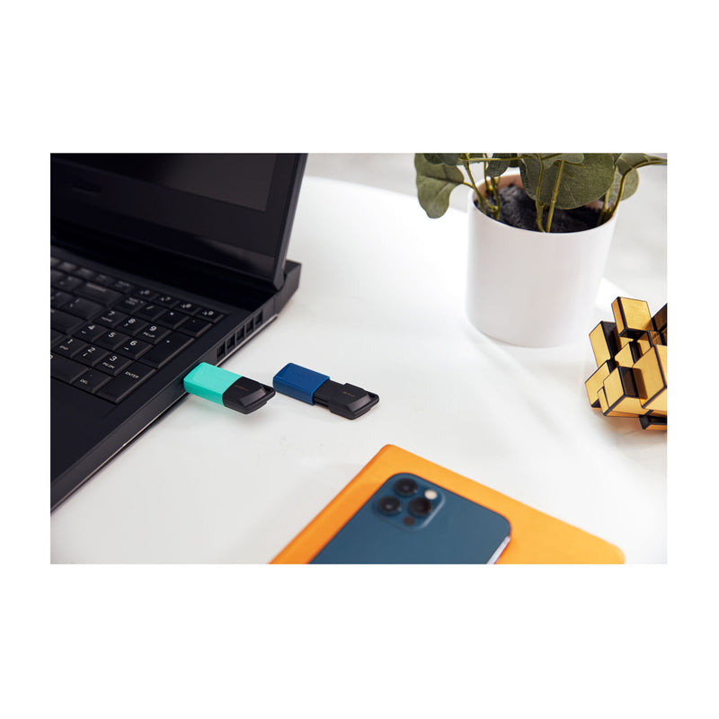 Kingston Memoria USB de 64GB | USB 3.2 | Negro Azul