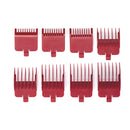 BaBylissPRO Kit de 8 Peines Guía de 1/8" a 3/4" | Rojo