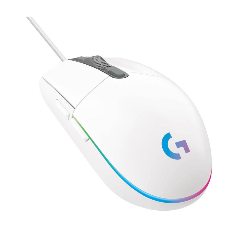 Logitech G203 Lightsync Mouse Gaming de Cable | RGB | 8000 DPI | Blanco