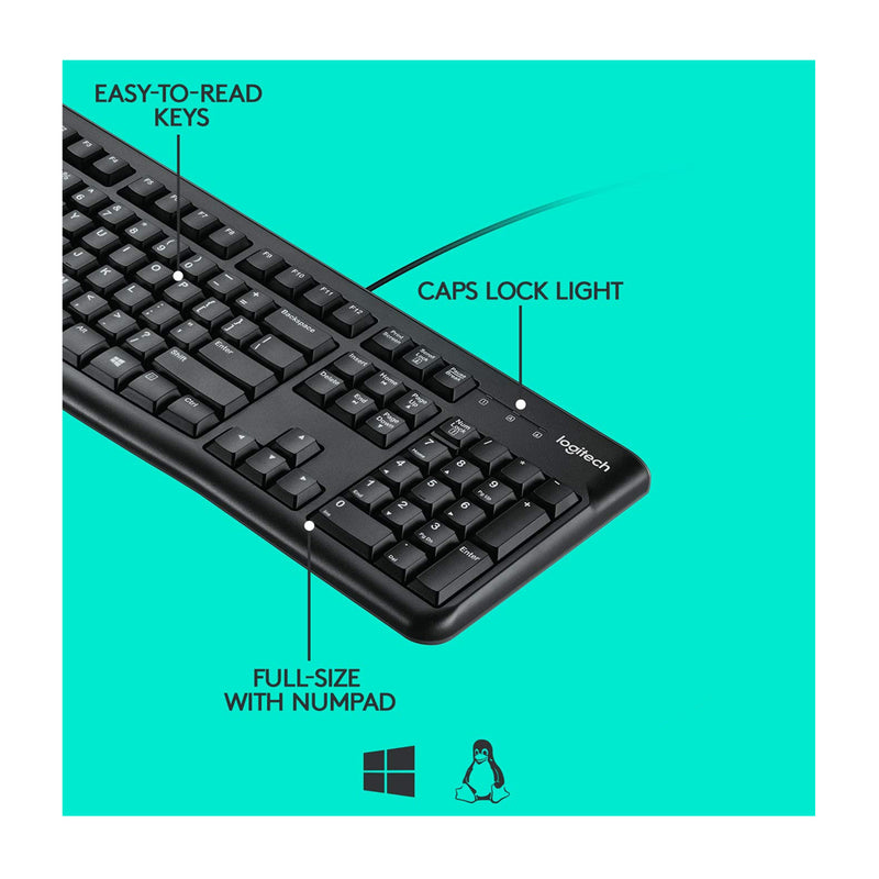 Logitech Teclado | Plug & Play | Silencioso