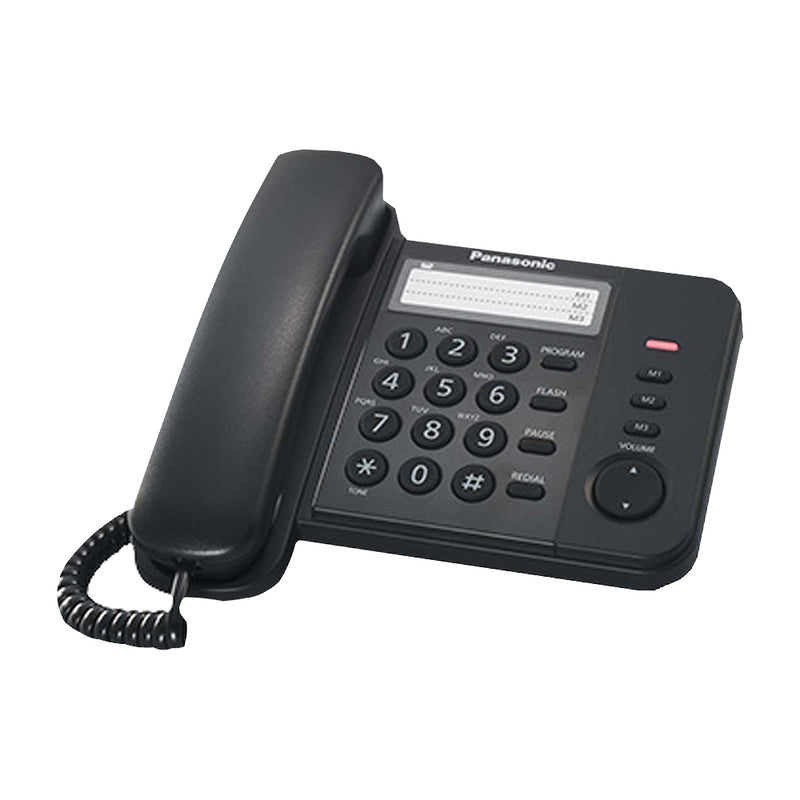 Panasonic Teléfono de Mesa | Marcación Rápida | 1 Linea | Negro